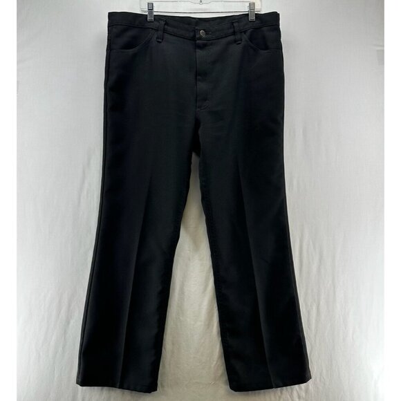 Wrangler Other - Wrangler 82BK Wrancher Dress Jeans Mens 40x30 Stretch Classic Fit Zip Fly Black
